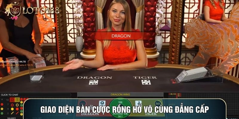 Giao diện bàn cược rồng hổ vô cùng đẳng cấp