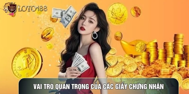Vai trò quan trọng của các giấy chứng nhận Vai trò quan trọng của các giấy chứng nhận